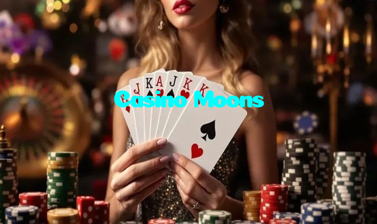 Casino Moons casino presented on mobile device in Pakistan with slots and live games